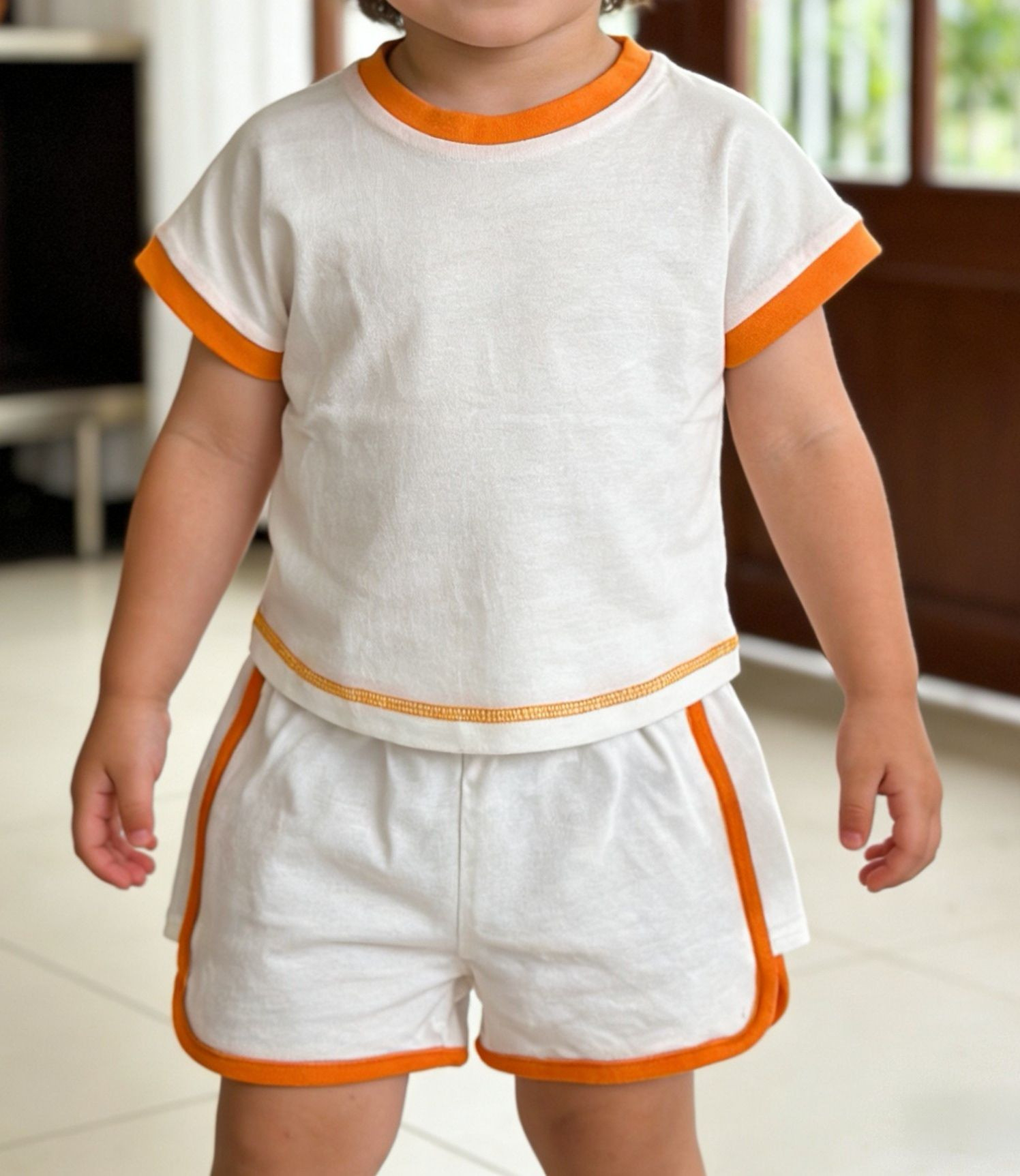 BSCI Certified 100% Cotton Kids T-shirt & Shorts Set