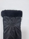 Womens Fashion Winter Gloves, Faux Fur Cuff, Spandex Stretch, Slim Fit