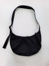 BSCI Certified Black Nylon Crescent Shoulder Bag for Women