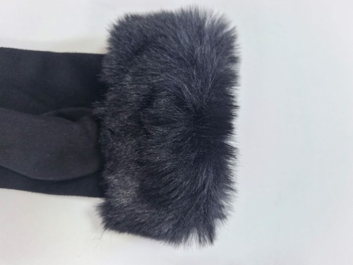 BSCI Certified Womens Faux Suede Winter Gloves - Touch Screen Compatible