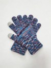 Winter Warm Touchscreen Acrylil Knit Gloves, Space Dye Multicolor Smartphone Gloves
