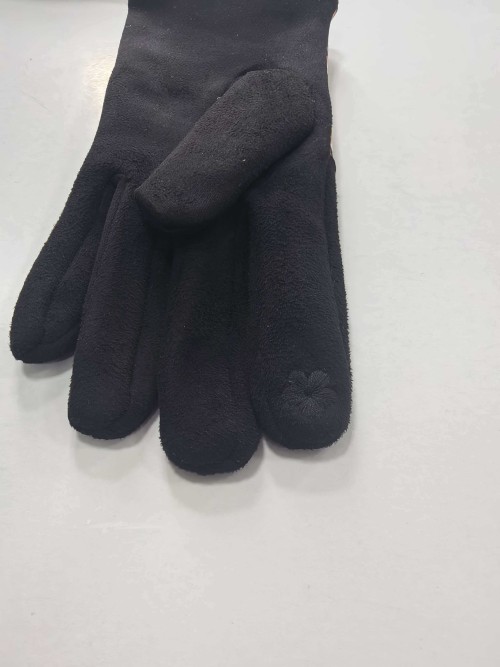 BSCI Certified leopard Print Fashion Gloves with Touchscreen & Decorative Buttons