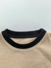 BSCI Certified 100% Cotton Kids Waffle Knit T-shirt & Shorts Set