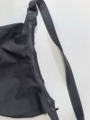 BSCI Certified Black Nylon Crescent Shoulder Bag for Women