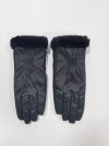 Womens Fashion Winter Gloves, Faux Fur Cuff, Spandex Stretch, Slim Fit