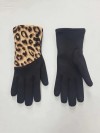 BSCI Certified leopard Print Fashion Gloves with Touchscreen & Decorative Buttons